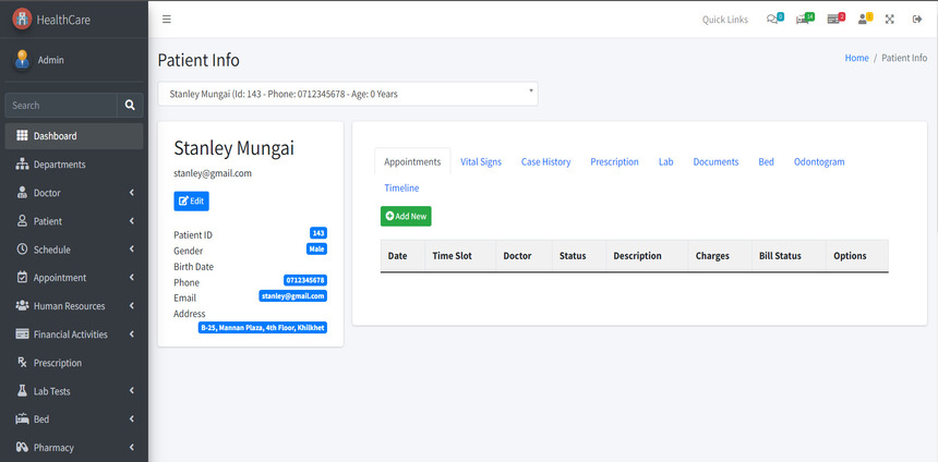 Multi Hospital Sistema de Gestión Hospitalaria